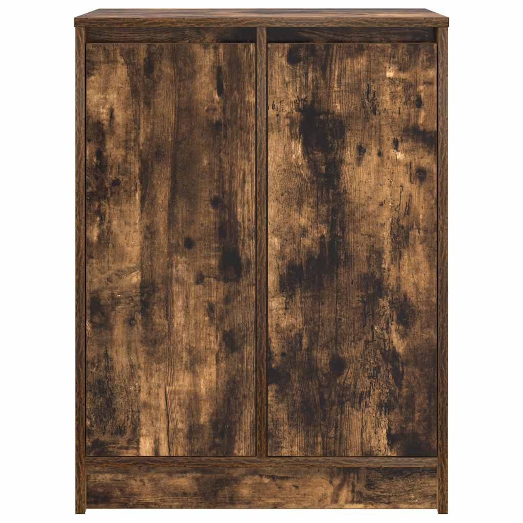 Skoskåp Rökt Ek 57X34X76 Cm Konstruerat Trä