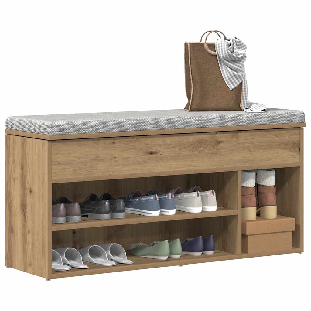Skobänk 102X30,5X45 Cm Konstruerat Trä