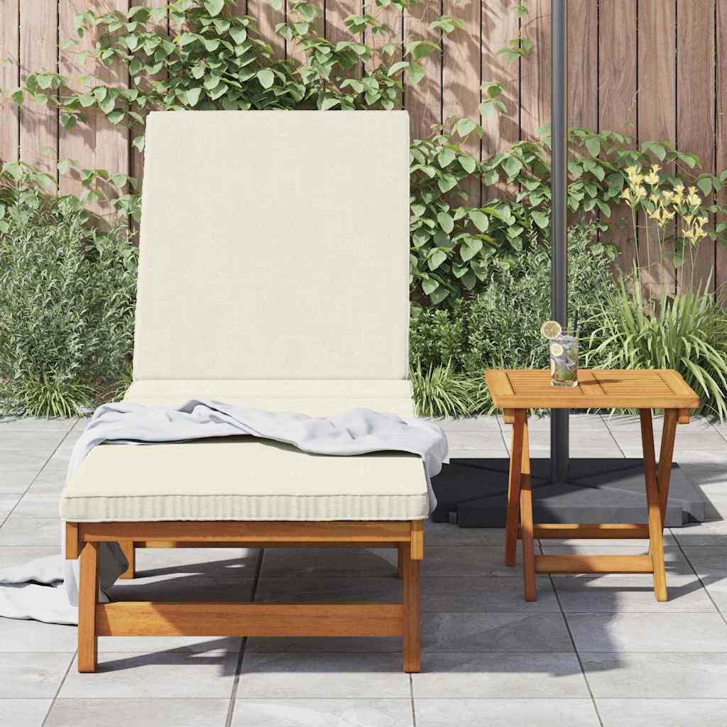 Solstol Reclining 1-Person 2 Pcs Brun Massivt Akaciaträ