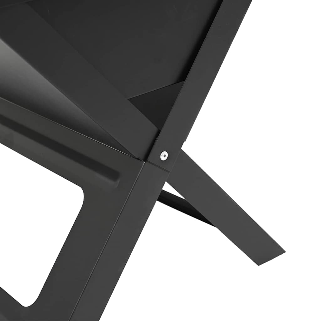 Utomhusgrill Svart 46 X 31 X 31 Cm Stål