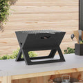 Utomhusgrill Svart 46 X 31 X 31 Cm Stål