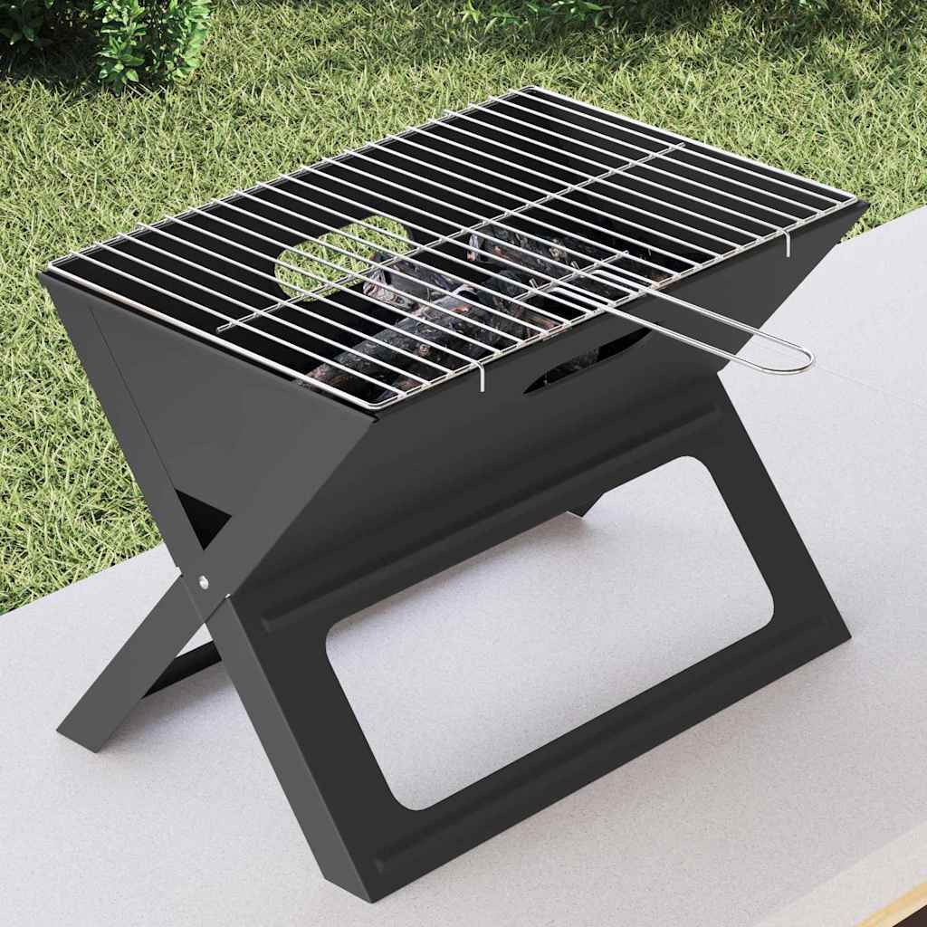 Utomhusgrill Svart 46 X 31 X 31 Cm Stål