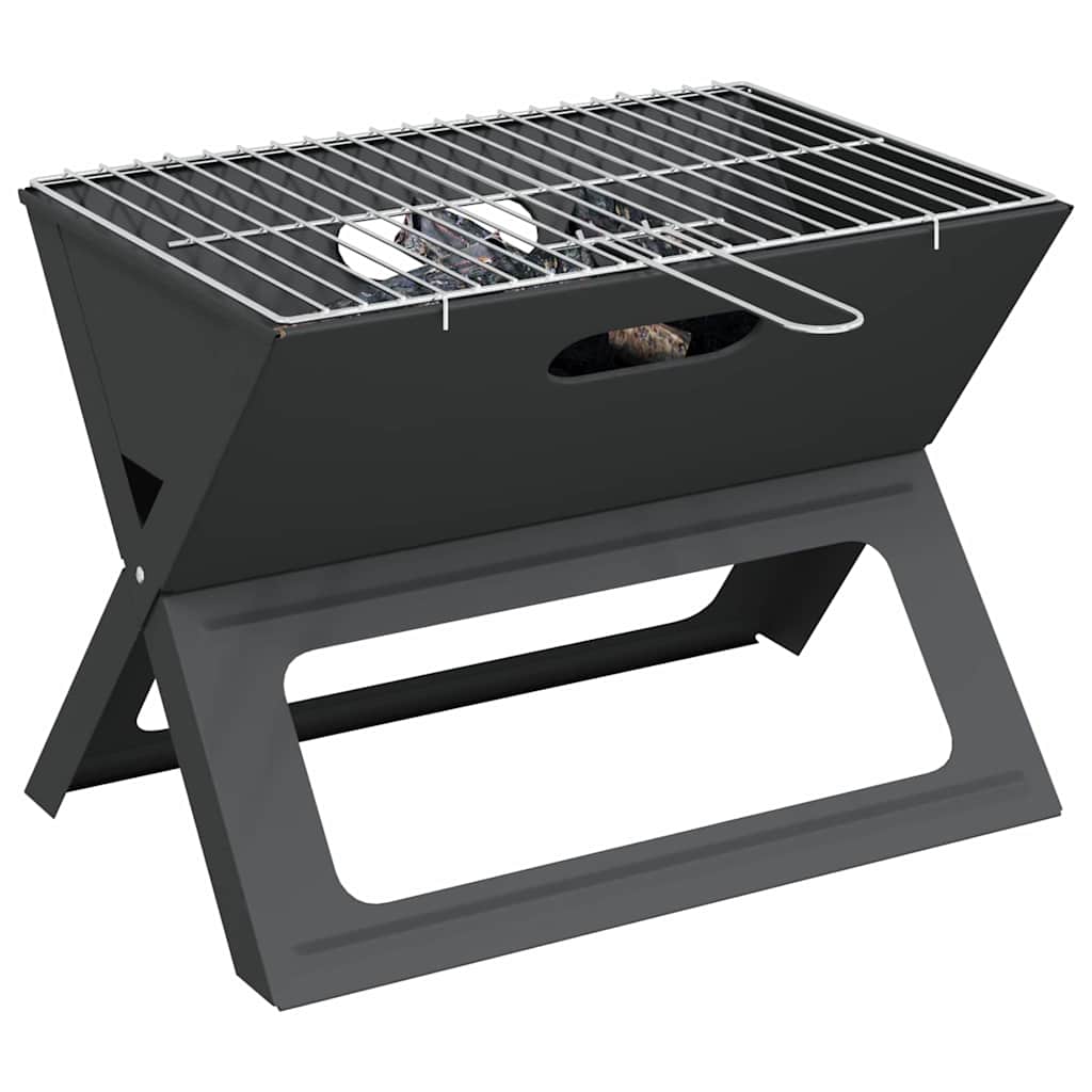 Utomhusgrill Svart 46 X 31 X 31 Cm Stål