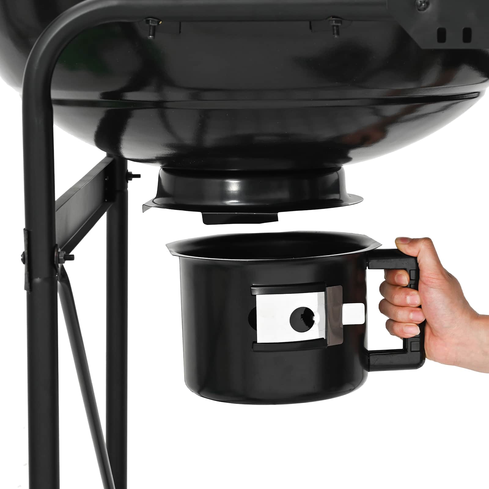 Utomhusgrill Med Hjul Svart 91 X 71 X 107 Cm Metall