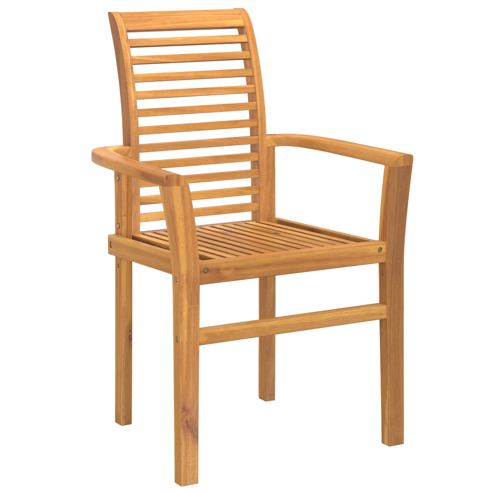Matstol 4 Pcs Brun 62 X 55 X 94 Cm Massivt Teakträ
