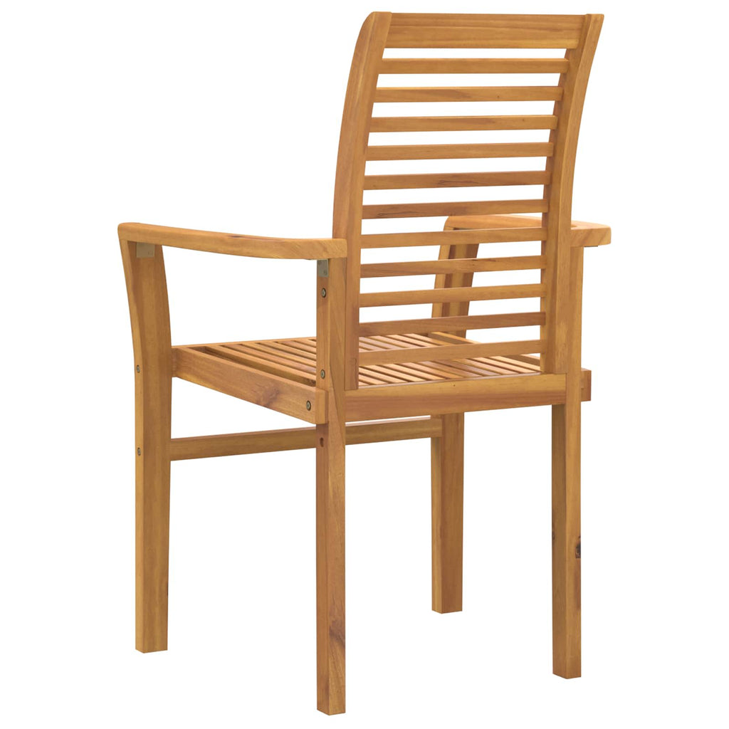 Matstol 4 Pcs Brun 62 X 55 X 94 Cm Massivt Teakträ