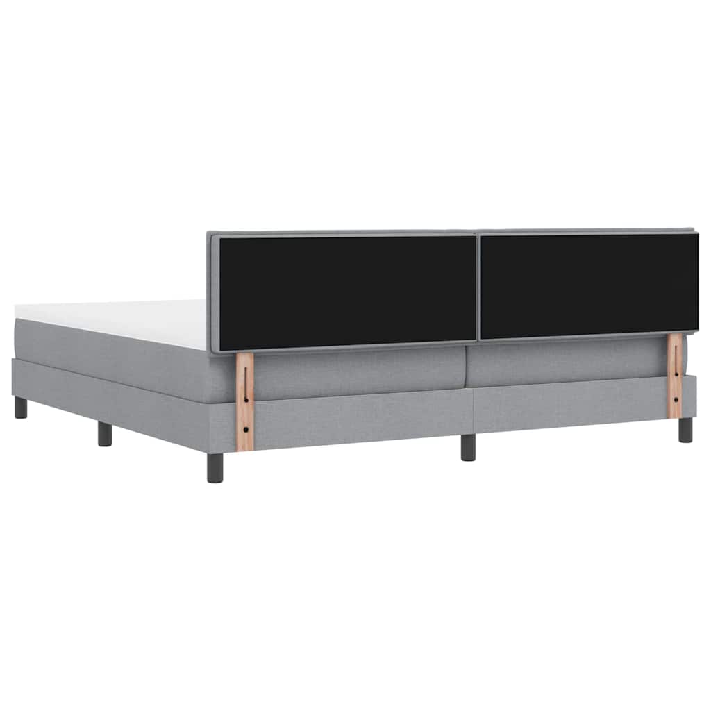 Bäddfjäder Med Led-Ljusslingor Ljusgrå 200 X 200 Cm Tyg