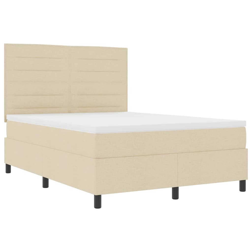 Bäddfjäder Med Madrass Med Led Kräm 140 X 190 Cm Tyg