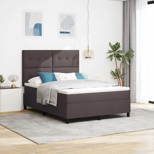 Bäddfjäder Med Led-Ljusslingor Mörkbrun 140 X 190 Cm Tyg