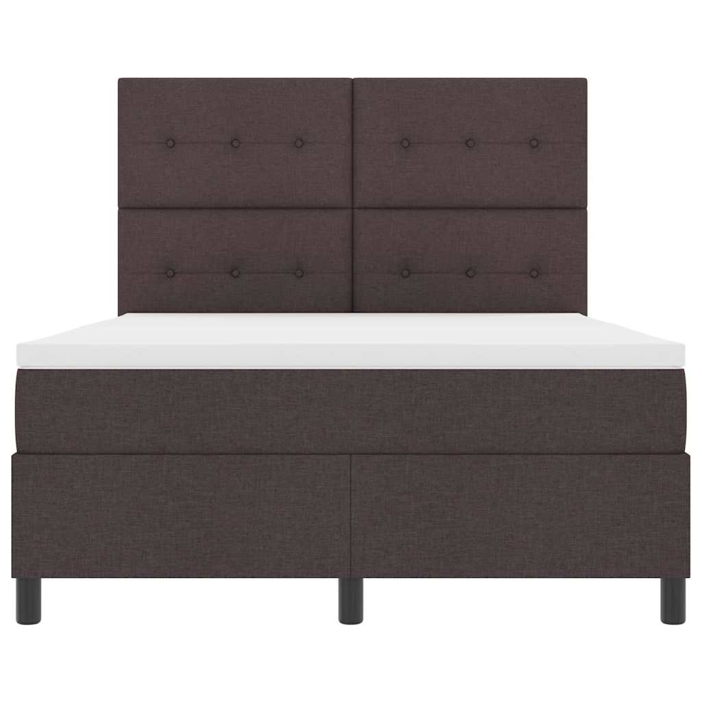 Bäddfjäder Med Led-Ljusslingor Mörkbrun 140 X 190 Cm Tyg