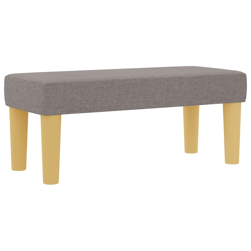 Bäddfjäder Med Huvudgavel Taupe 200 X 80 Cm Tyg