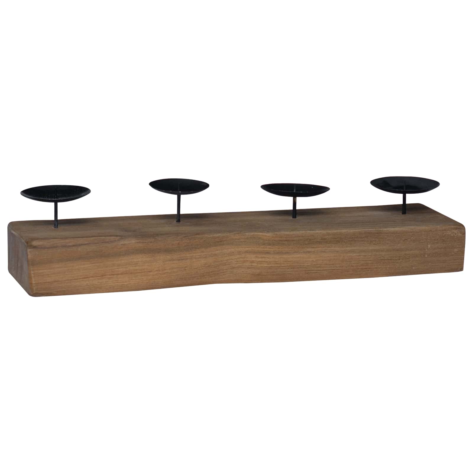 Ljushållare Naturfärg 50 X 15 X 10 Cm Massivt Teakträ