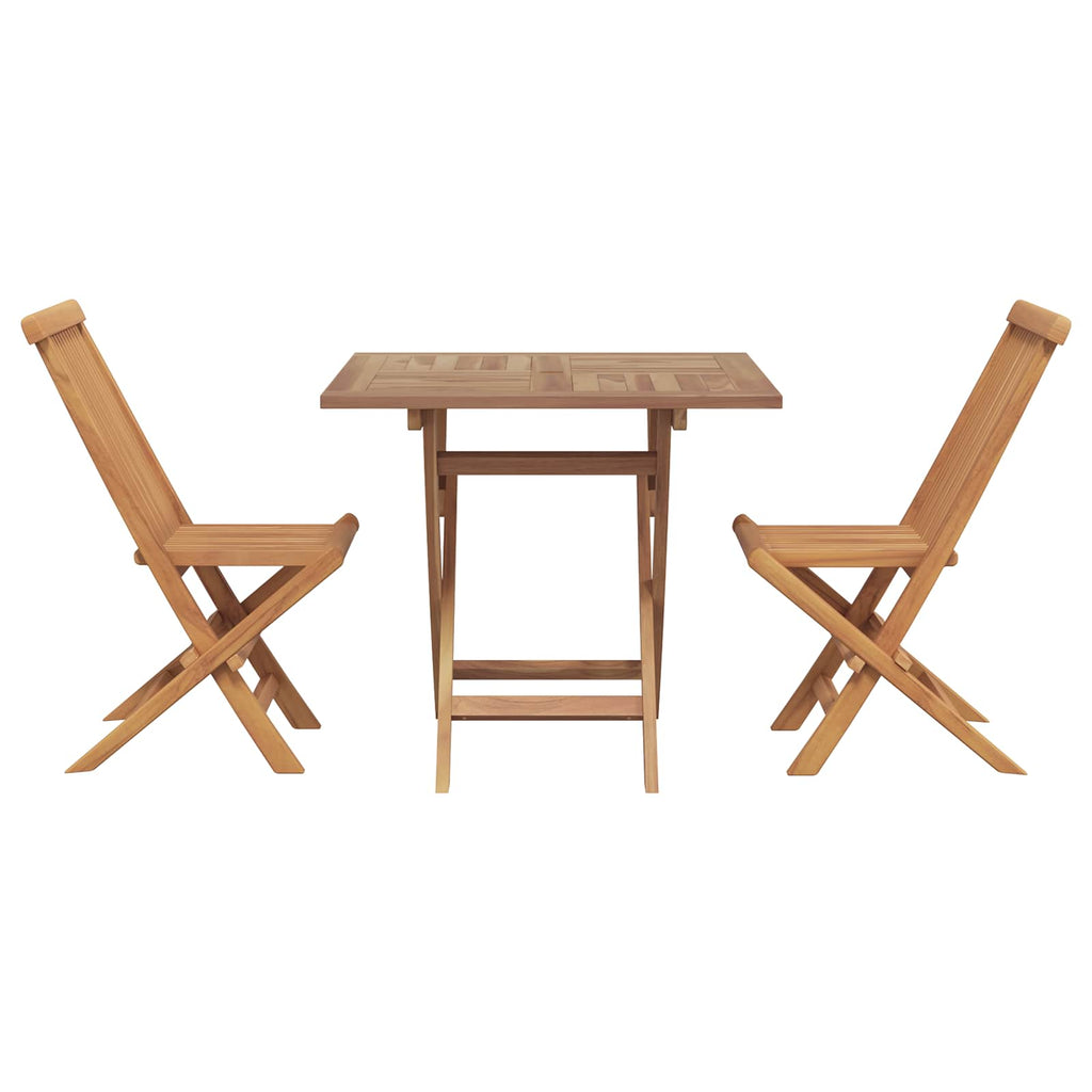 Trädgårdsmöbelset 3 Pcs Brun Massivt Akaciaträ