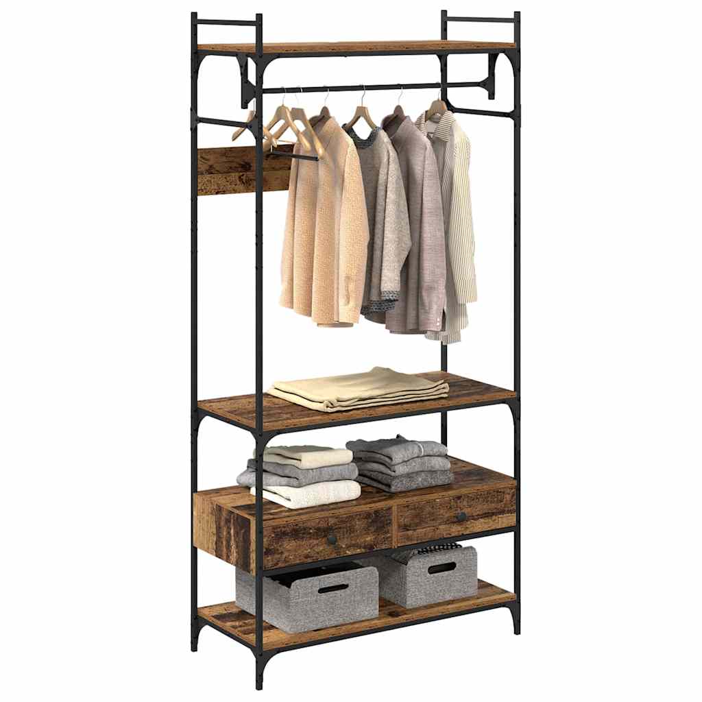 Garderob Gammalt Trä 89 X 39 X 184.5 Cm Konstruerat Trä