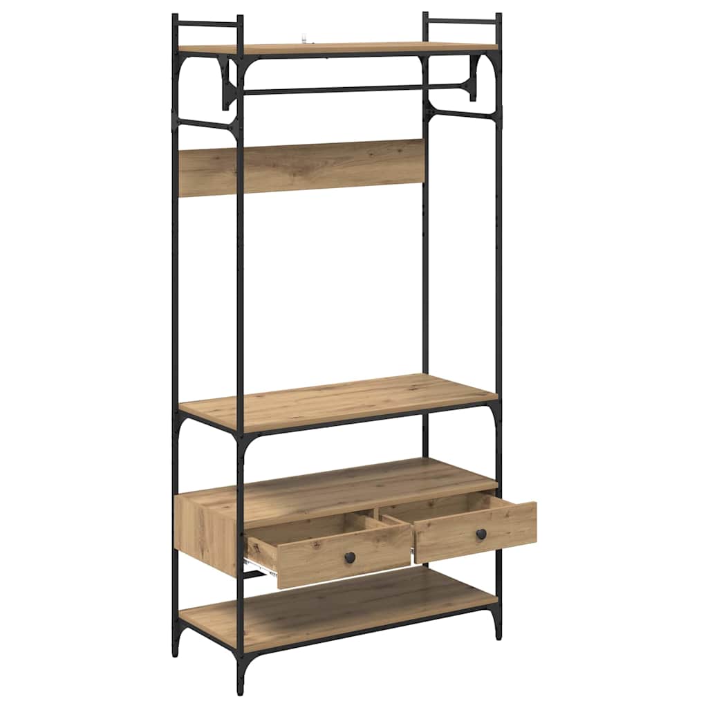 Garderob Artisan Ek 89 X 39 X 184.5 Cm Konstruerat Trä