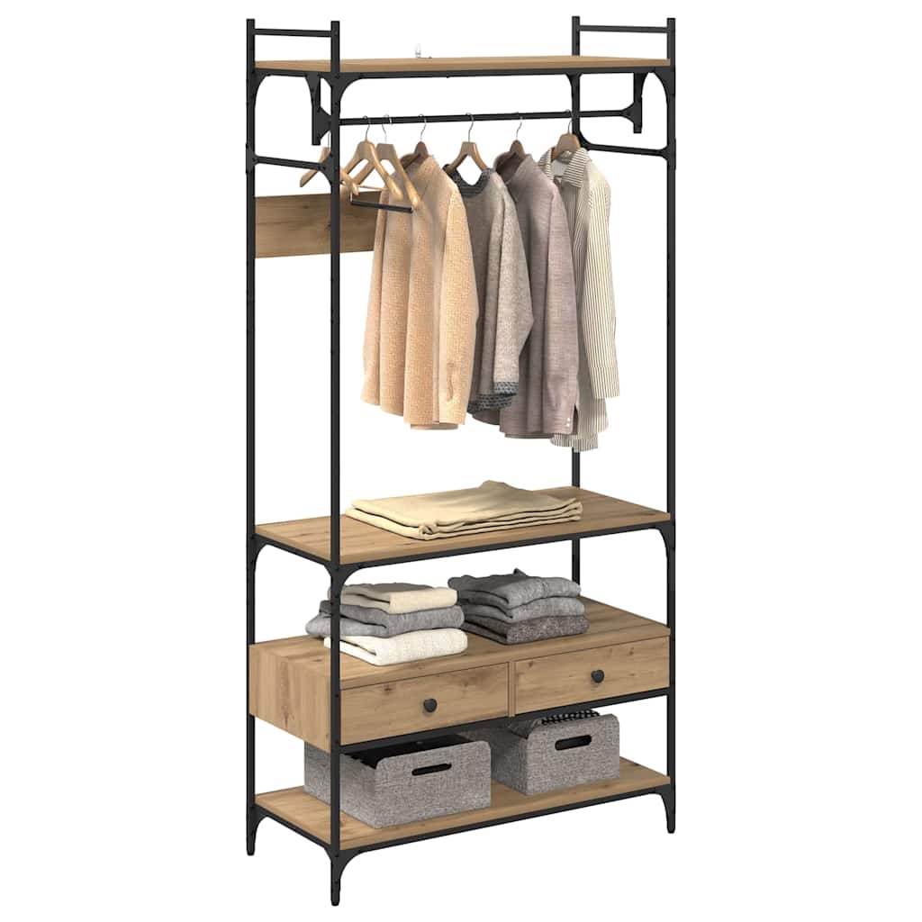 Garderob Artisan Ek 89 X 39 X 184.5 Cm Konstruerat Trä