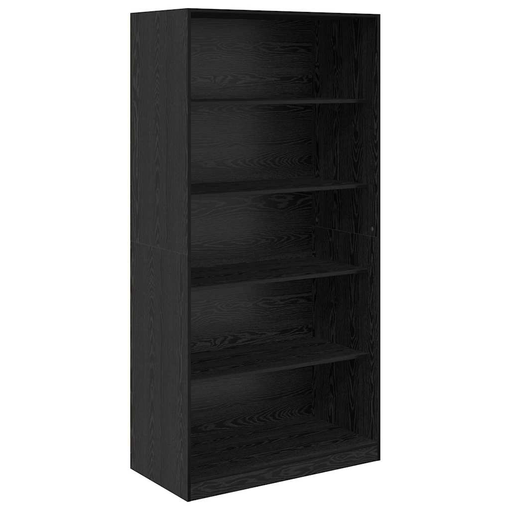 Garderob Svart Ek 100 X 50 X 200 Cm Konstruerat Trä