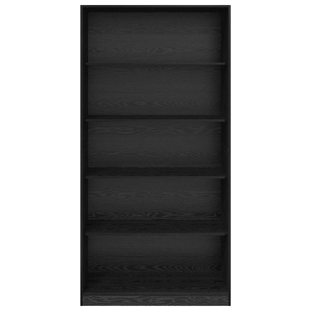Garderob Svart Ek 100 X 50 X 200 Cm Konstruerat Trä