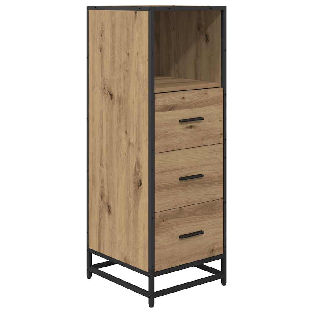 Badrumsmöbelset 4 St Artisan Ek 80 X 33 X 60 Cm Konstruerat Trä