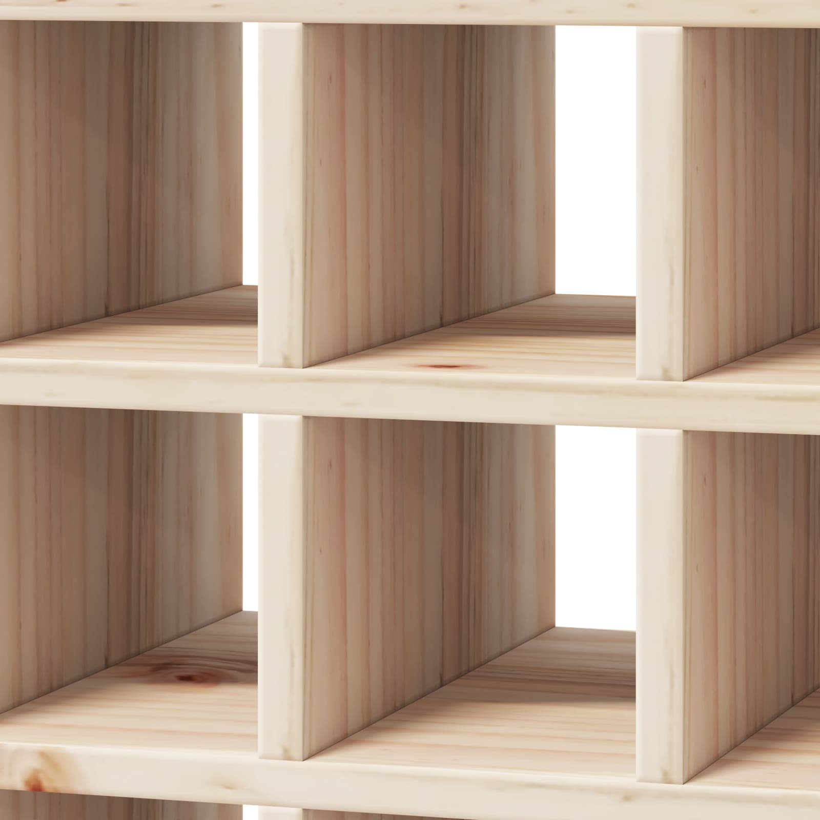 Vinställ 2 Pcs Naturfärg 56 X 25 X 56 Cm Massiv Furu