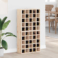 Vinställ 2 Pcs Naturfärg 56 X 25 X 56 Cm Massiv Furu