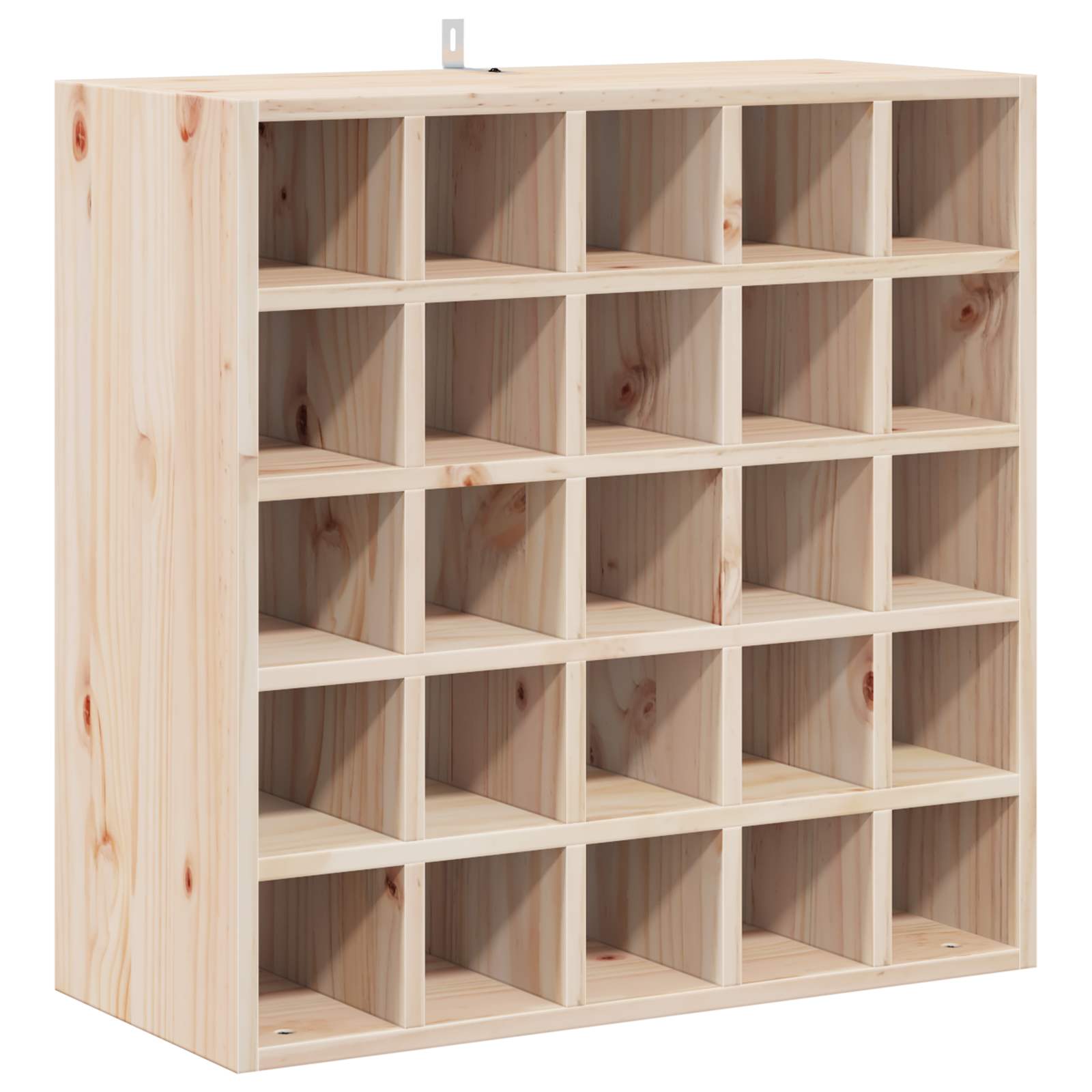 Vinställ 2 Pcs Naturfärg 56 X 25 X 56 Cm Massiv Furu