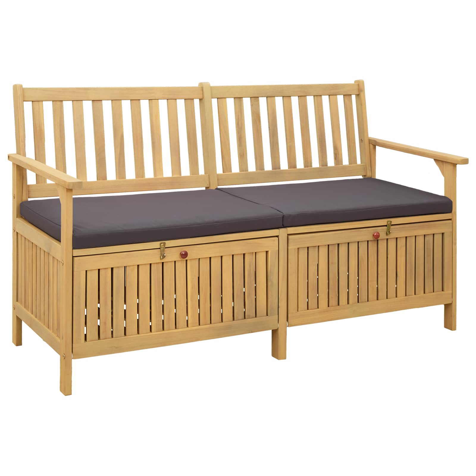 Förvaringsbänk 2 -Seater 148 X 63 X 84 Cm Rektangulär