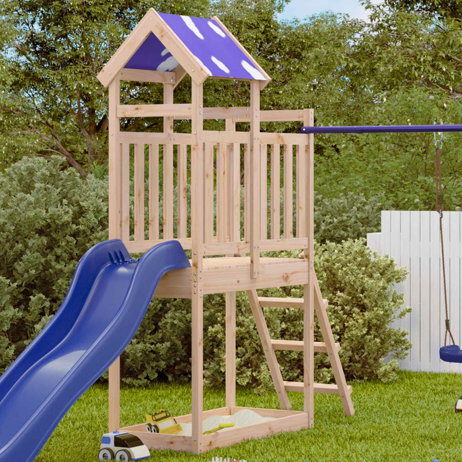 Lekstapel Brun 52,5 X 110,5 X 215 Cm Massiv Furu