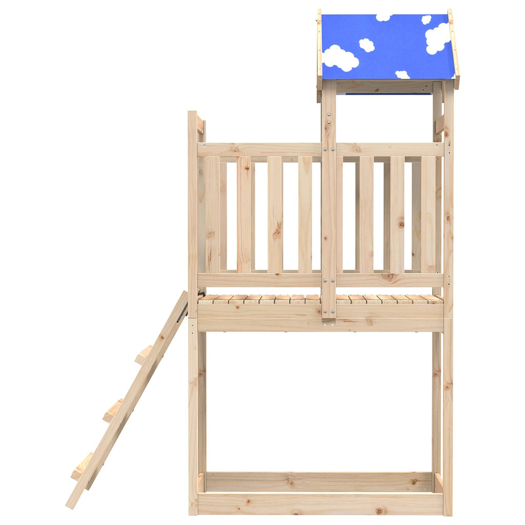 Lekstapel Brun 52,5 X 110,5 X 215 Cm Massiv Furu
