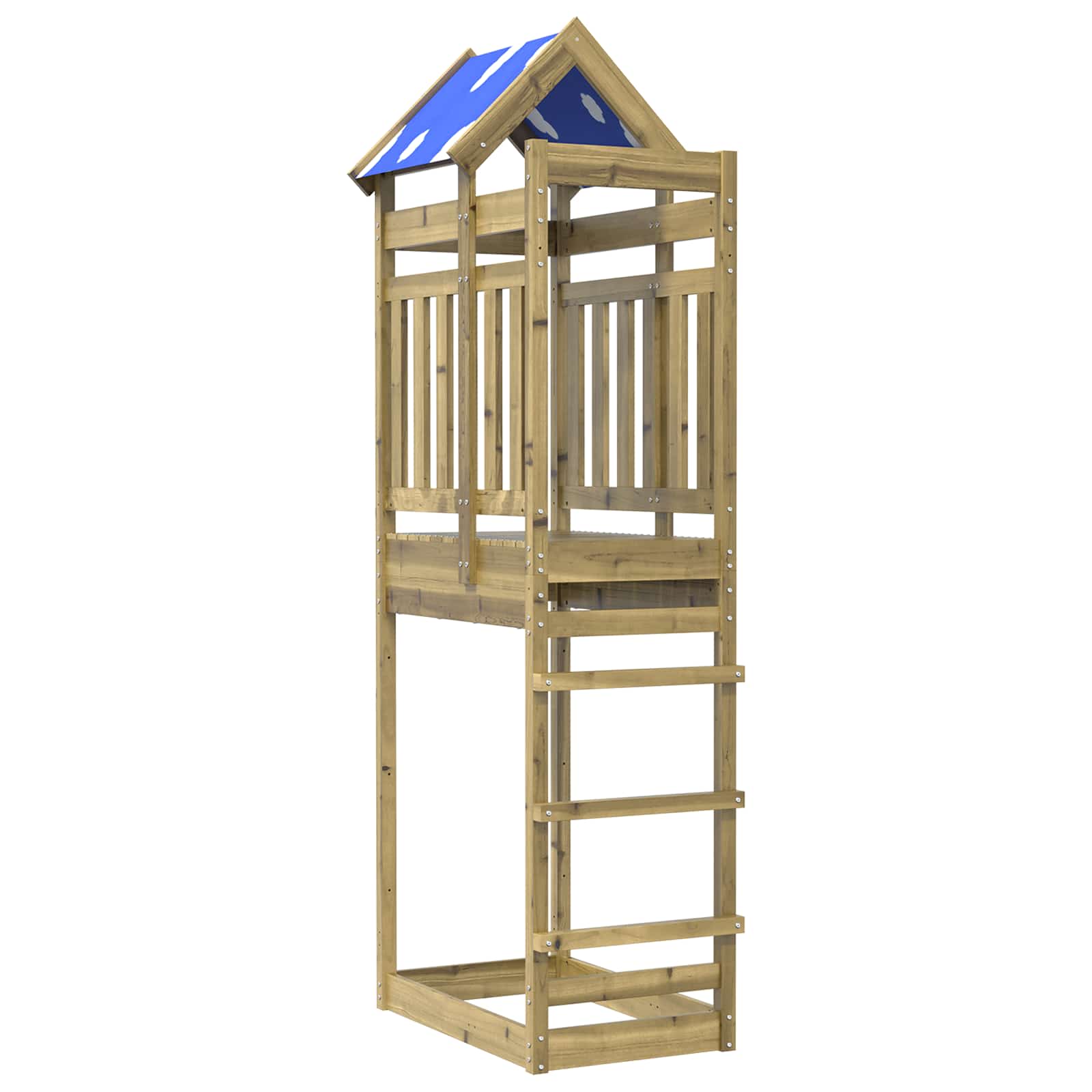 Lekstapel Brun 52.5 X 85 X 239 Cm Massiv Impregnerat Trä