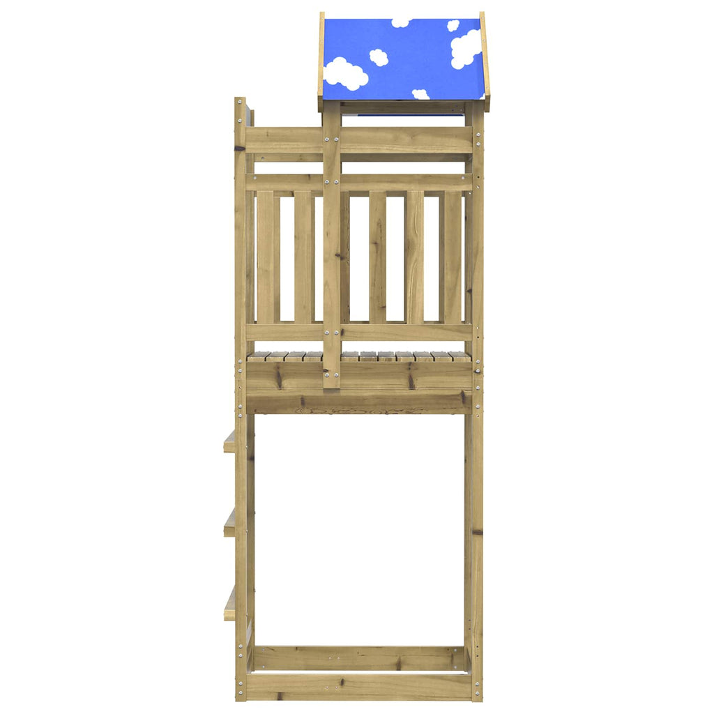 Lekstapel Brun 52.5 X 85 X 239 Cm Massiv Impregnerat Trä