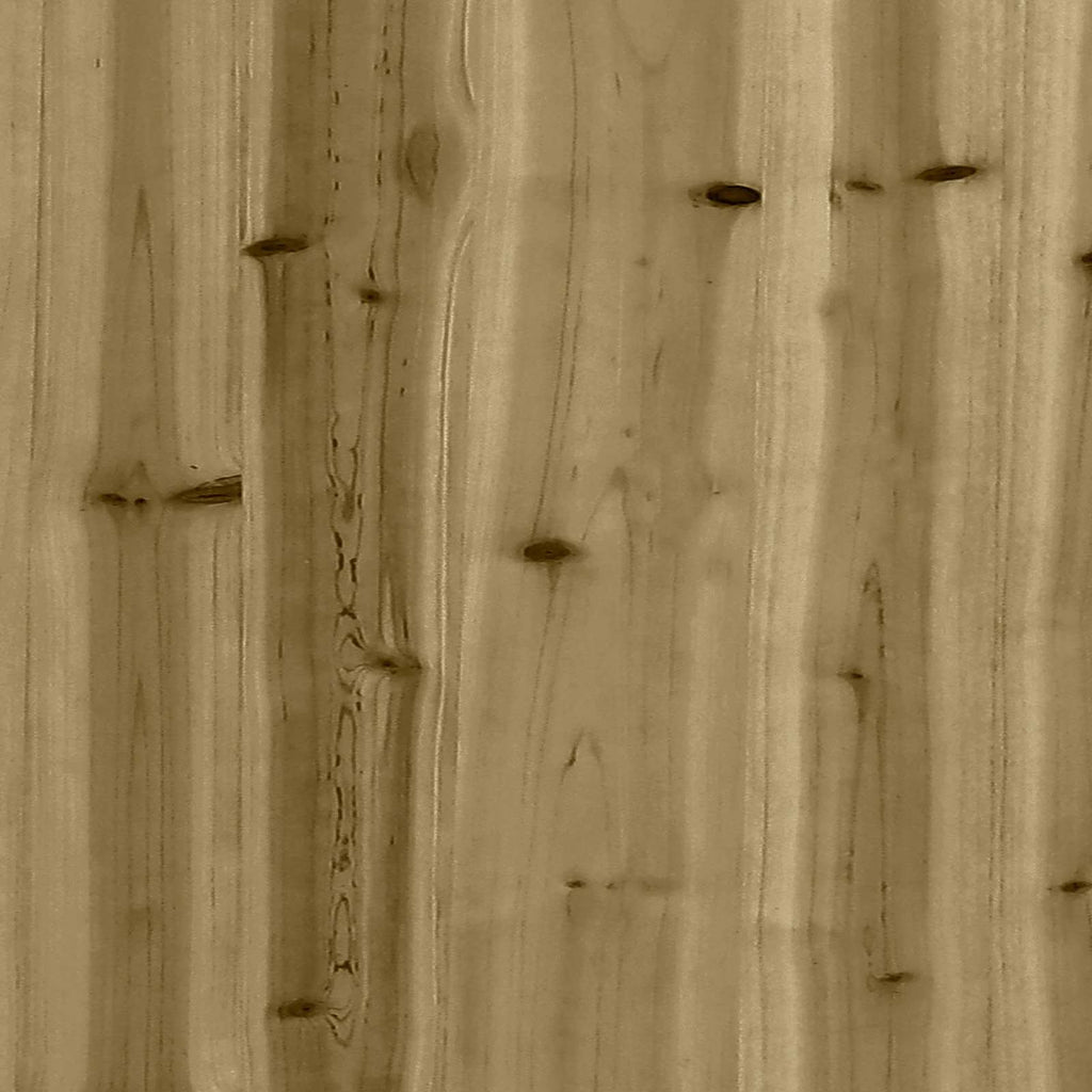 Lekstapel Brun 52.5 X 85 X 239 Cm Massiv Impregnerat Trä