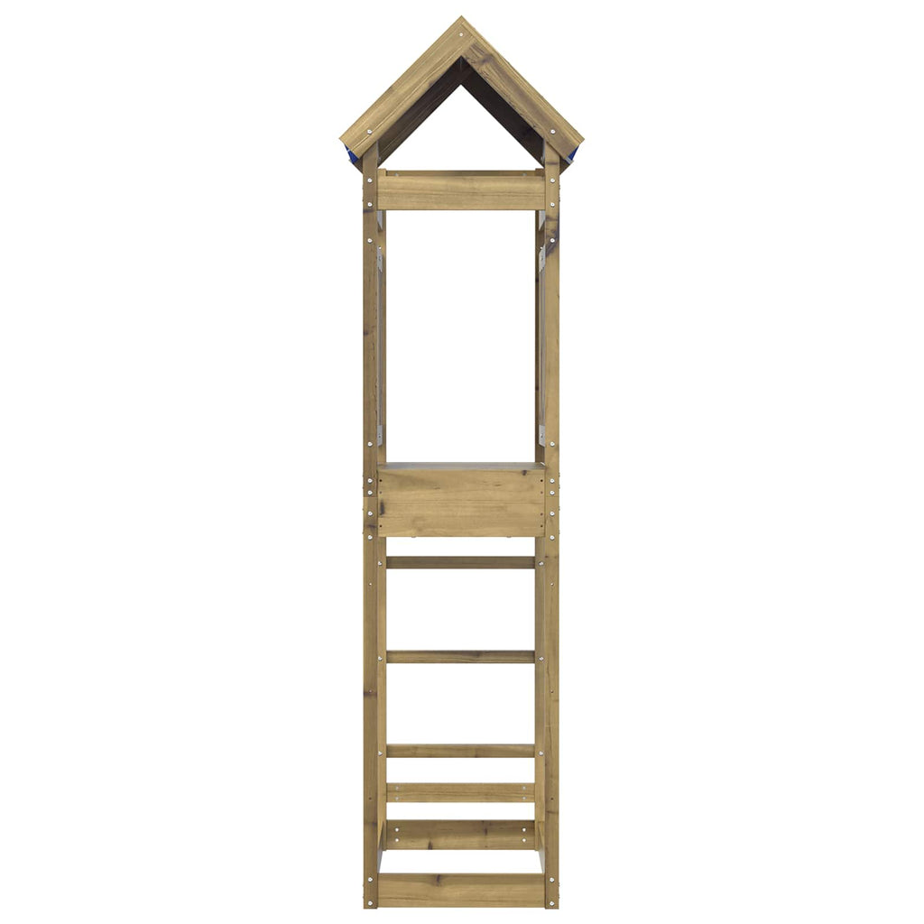 Lekstapel Brun 52.5 X 85 X 239 Cm Massiv Impregnerat Trä