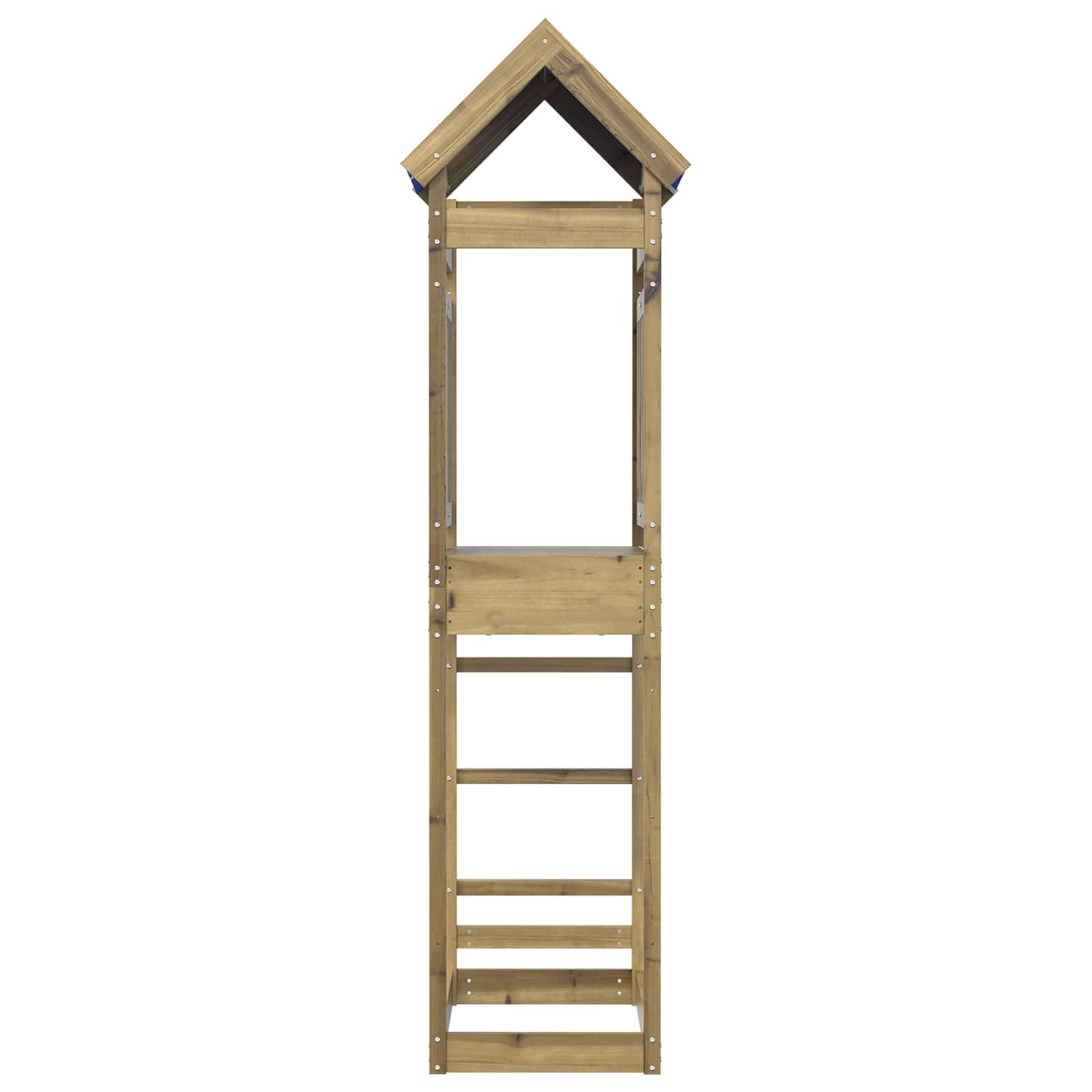 Lekstapel Brun 52.5 X 85 X 239 Cm Massiv Impregnerat Trä
