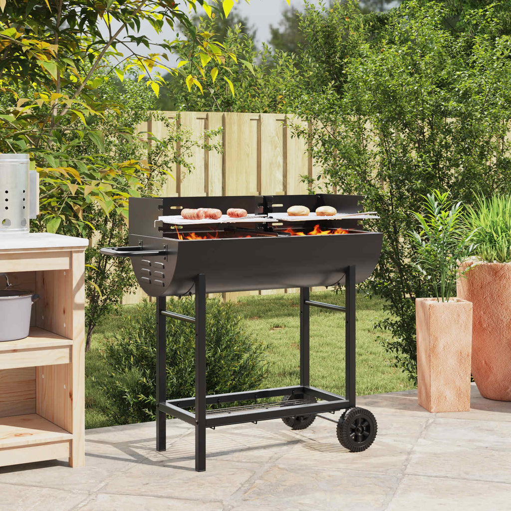 Kolgrill 96,5 X 42,5 X 88,5 Cm Svart
