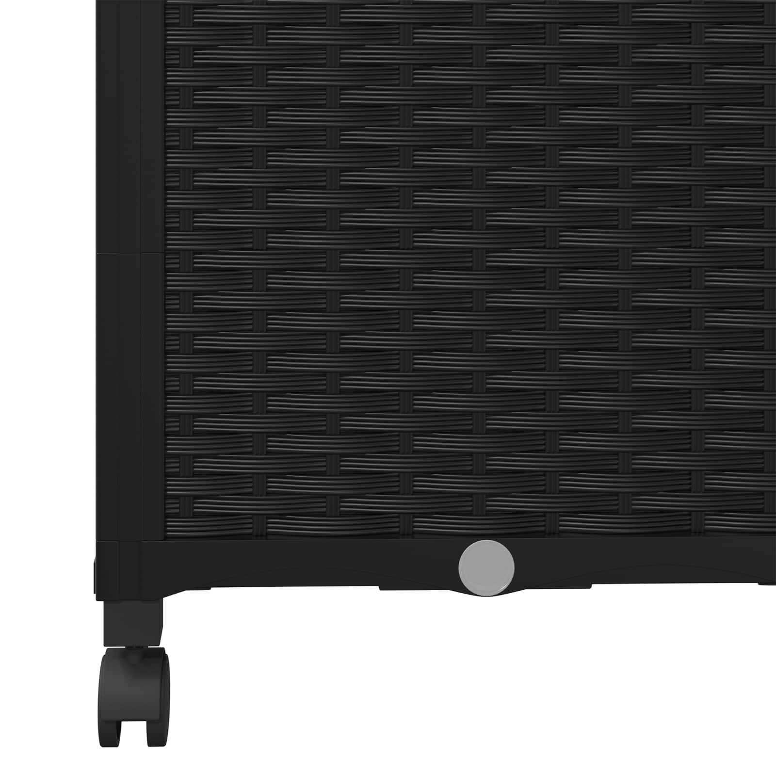 Trädgårdsplanterare Med Spaljé Och Hjul Svart 120 X 40 X 146 Cm