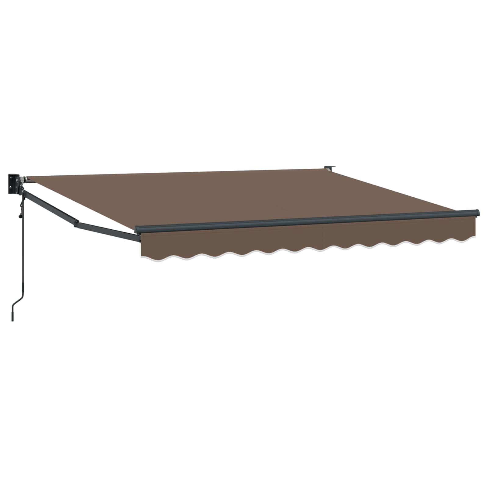 Utdragbar Markis Taupe 4 X 2 M Polyester Och Metall