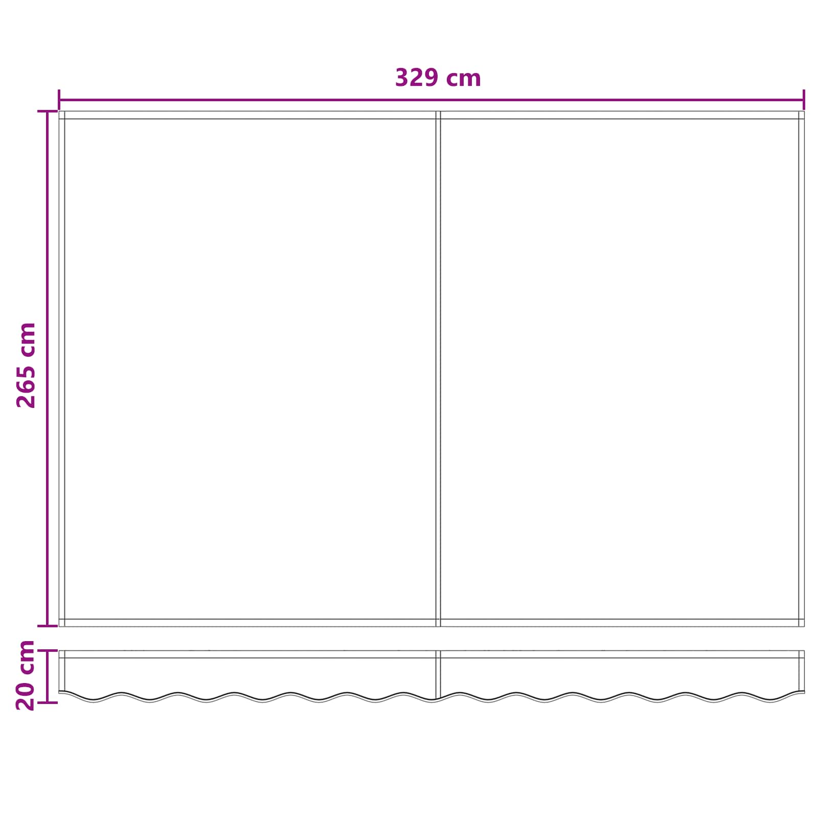 Utdragbar Markis Taupe 3,5 X 2,5 M 100% Polyester Och Aluminium