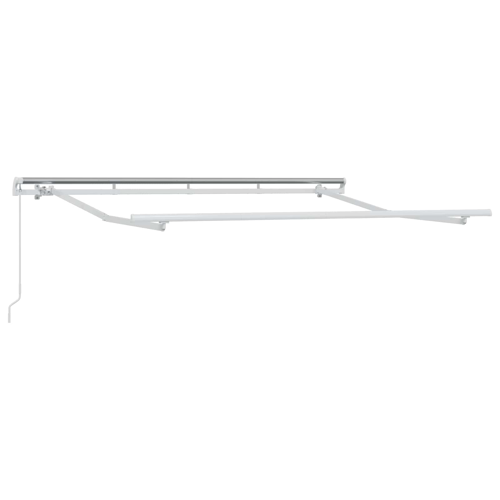 Utdragbar Markis Taupe 450 × 350 Cm Polyester Och Aluminium