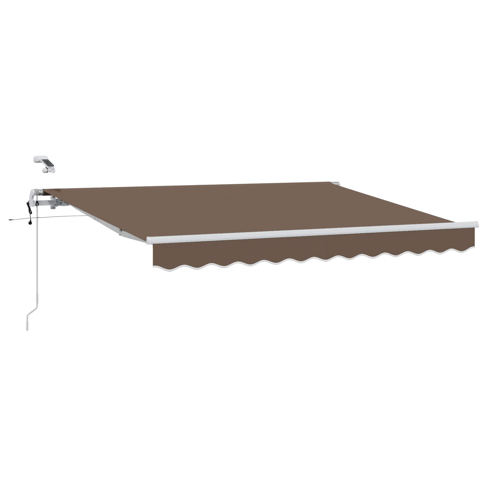 Utdragbar Markis Taupe 450 × 350 Cm Polyester