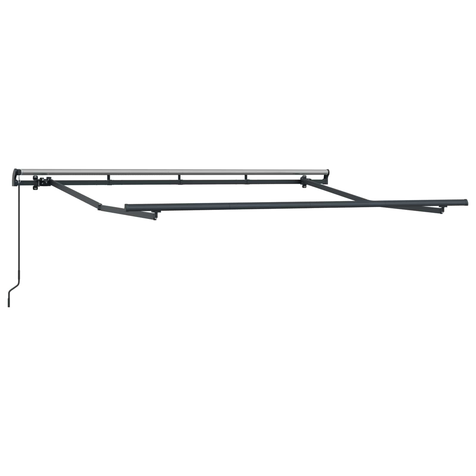 Utdragbar Markis Taupe 450 × 350 Cm Polyester Och Aluminium
