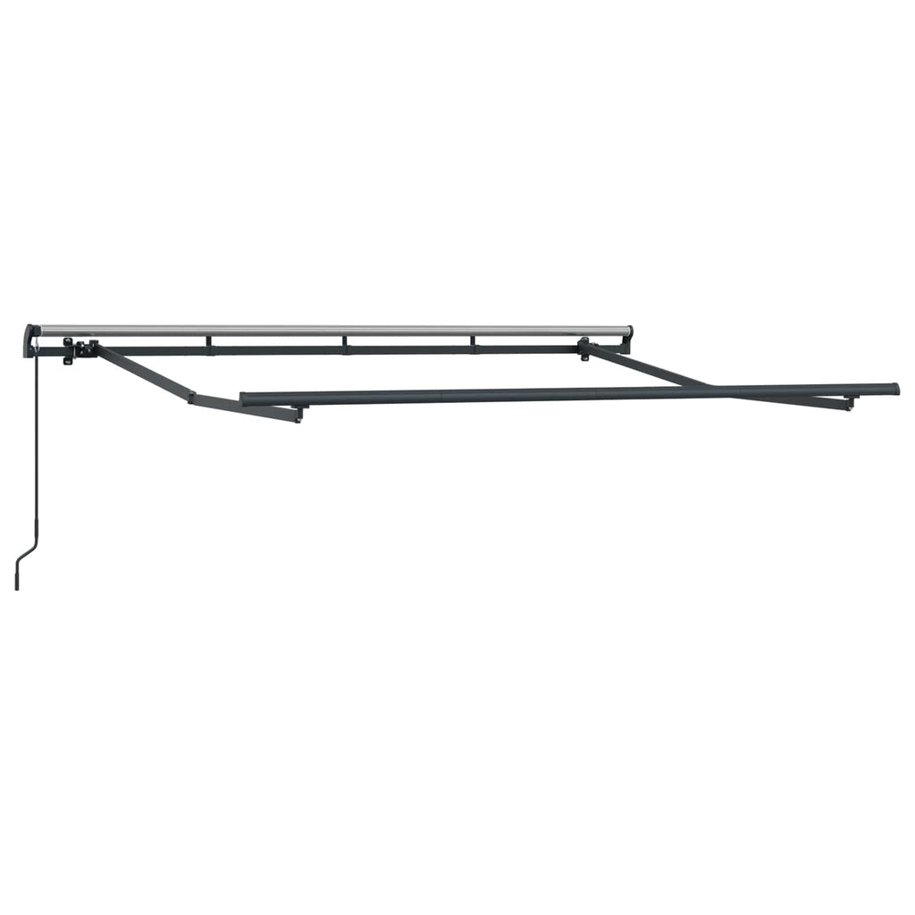 Utdragbar Markis Taupe 450 × 350 Cm Polyester Och Aluminium