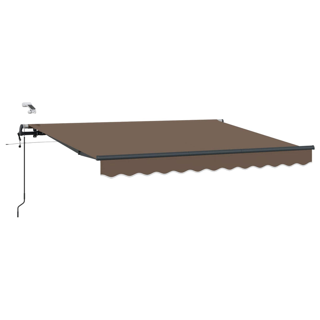 Utdragbar Markis Taupe 600 × 300 Cm Polyester