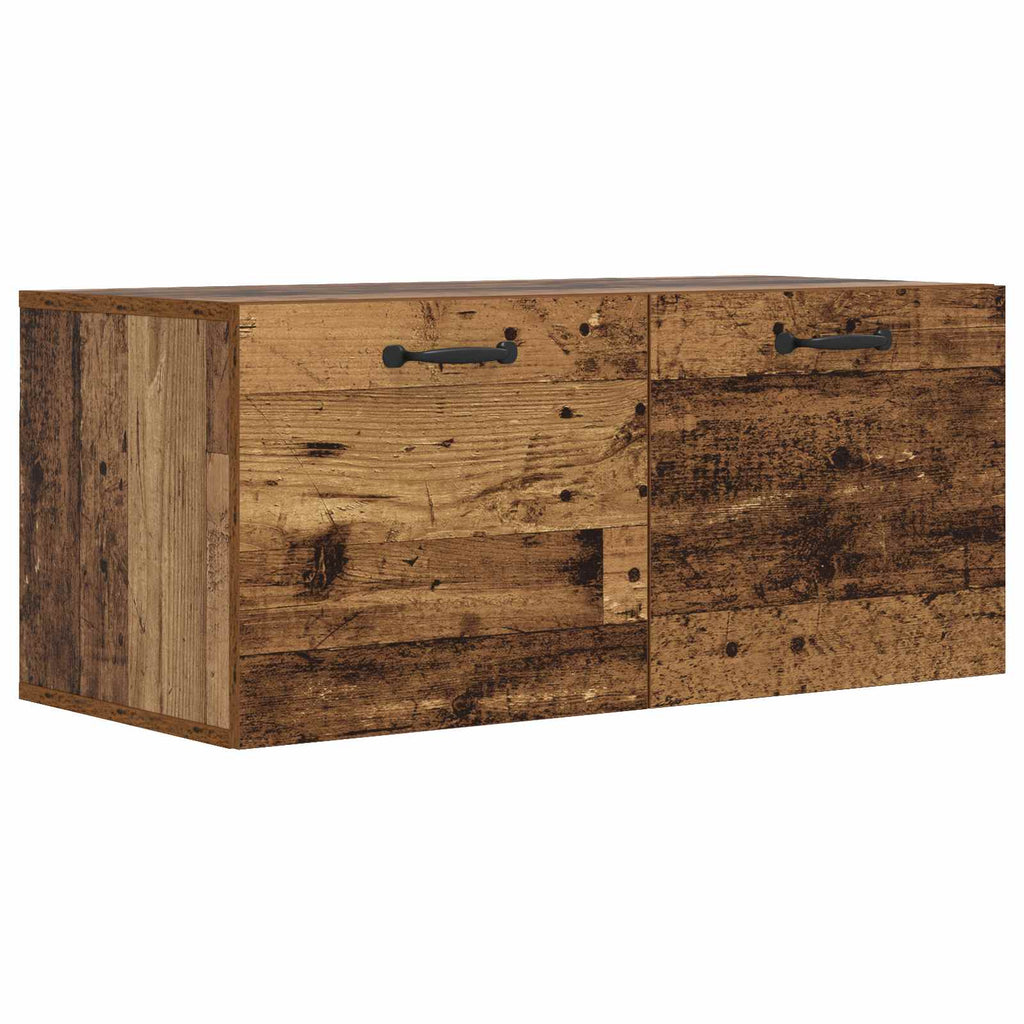 Väggskåp Väggmonterat Gammalt Trä 80 X 36,5 X 35 Cm
