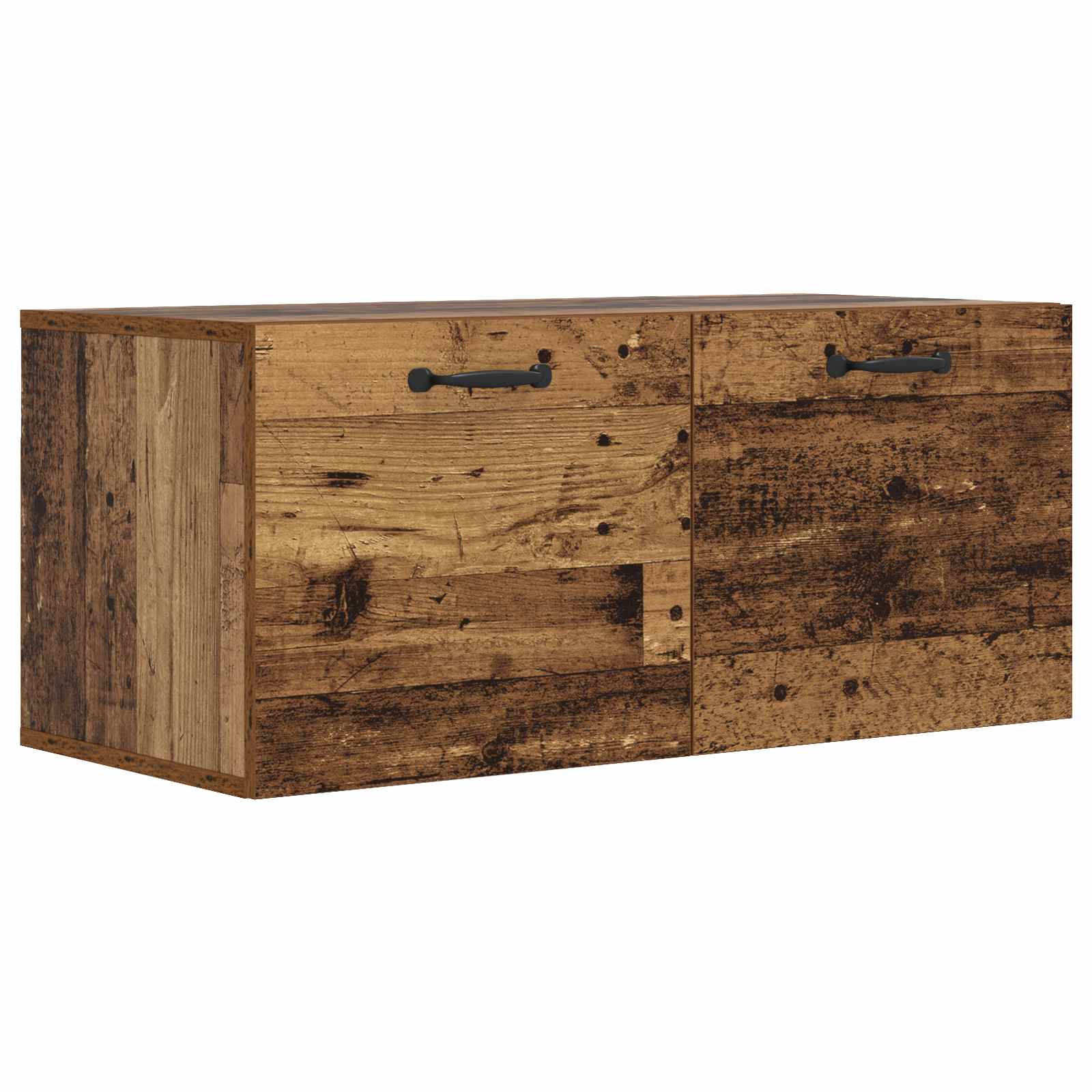 Väggskåp Väggmonterat Gammalt Trä 80 X 36,5 X 35 Cm