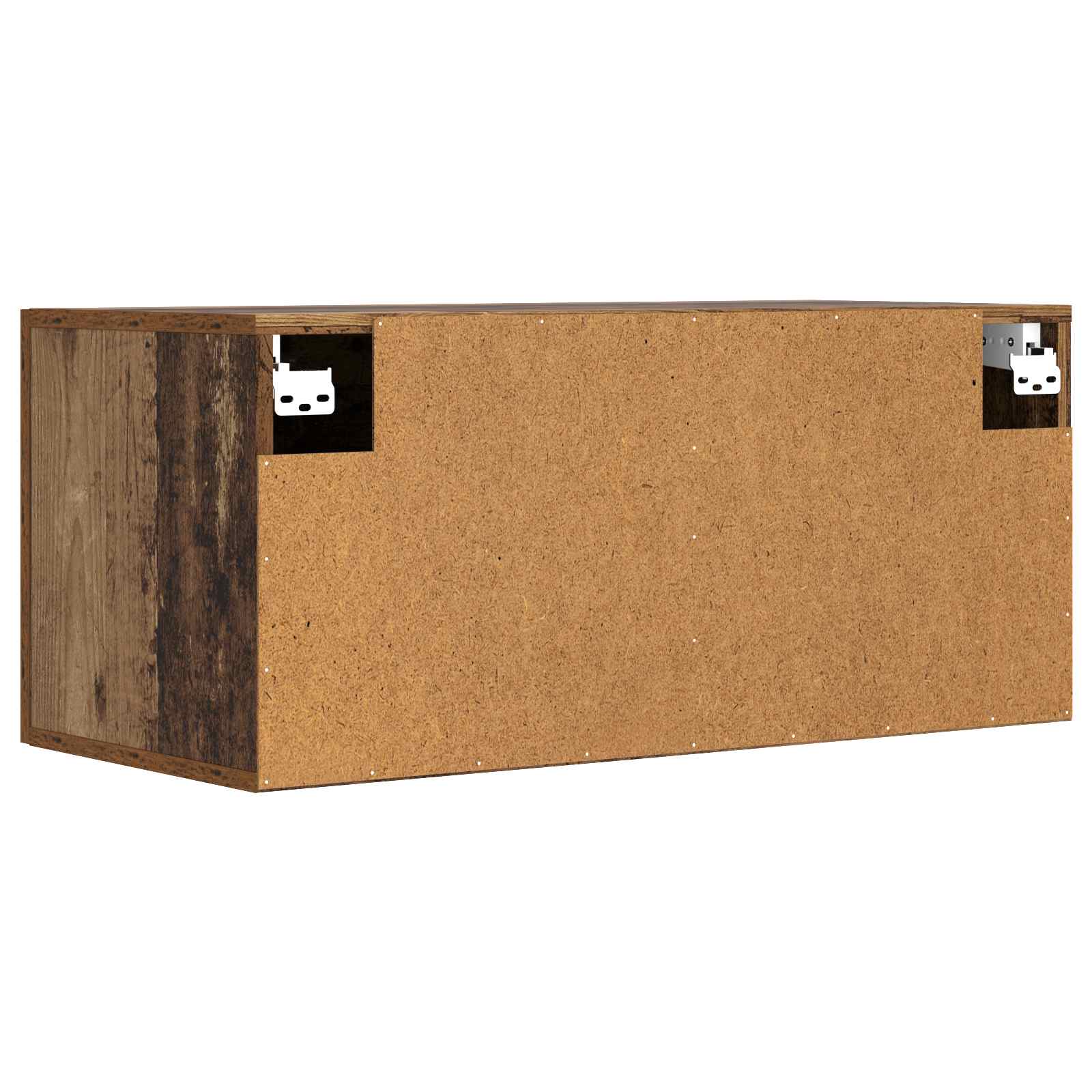 Väggskåp Väggmonterat Gammalt Trä 80 X 36,5 X 35 Cm
