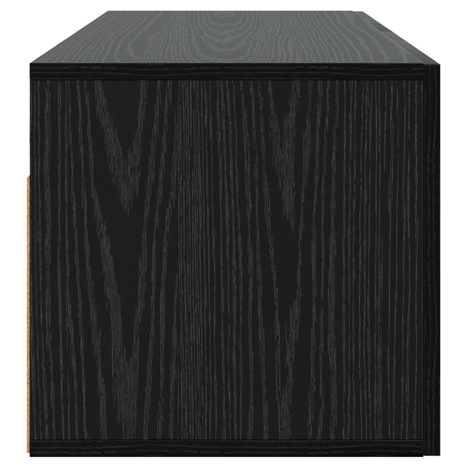 Väggskåp Väggmonterat Svart Ek 80 X 36,5 X 35 Cm