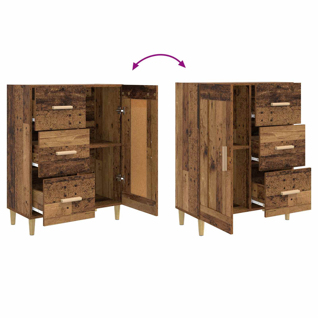 Sideboard Gammalt Trä 69,5 X 34 X 90 Cm Konstruerat Trä