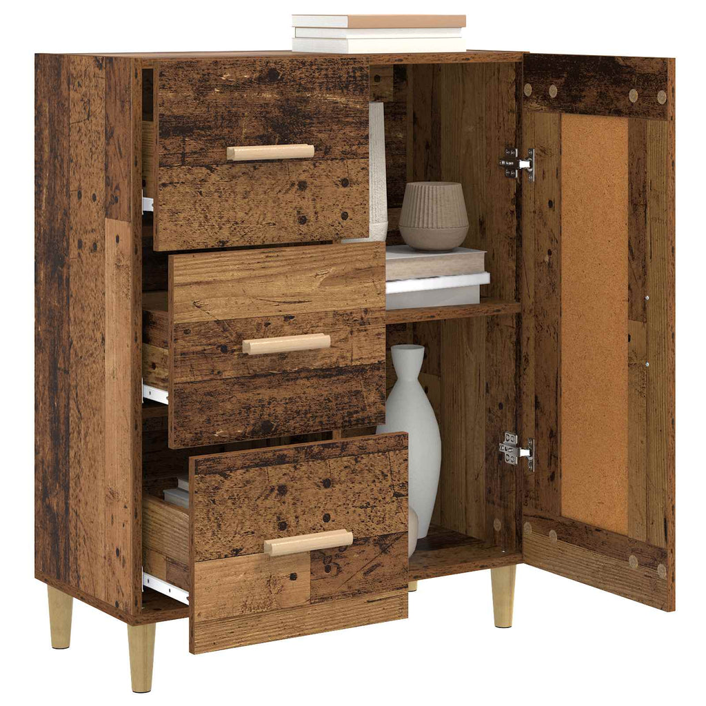 Sideboard Gammalt Trä 69,5 X 34 X 90 Cm Konstruerat Trä