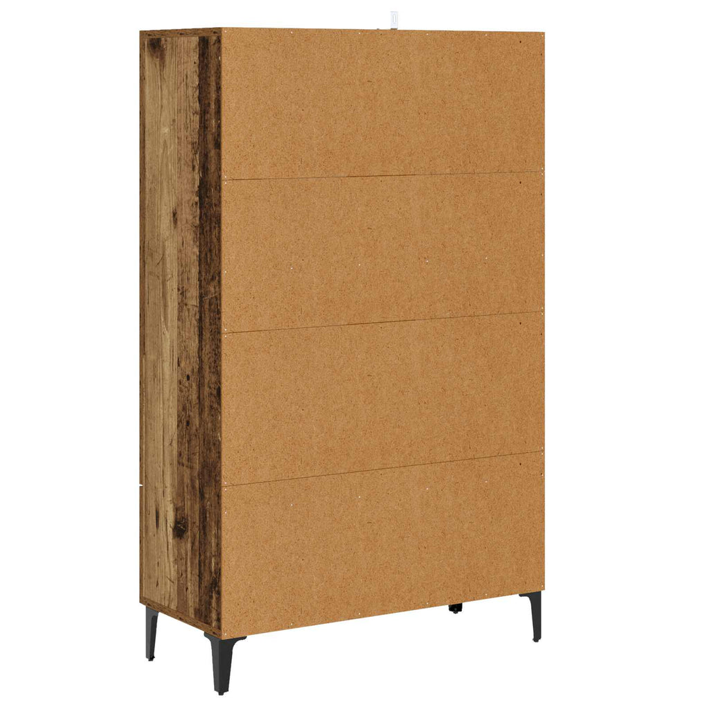 Skåp Gammalt Trä 70 X 31 X 115 Cm Konstruerat Trä